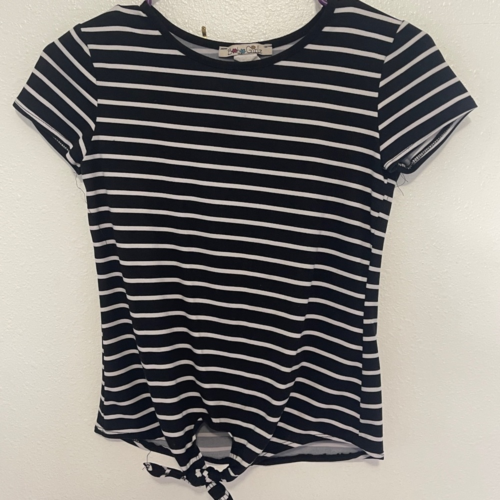 Black and white striped shirt